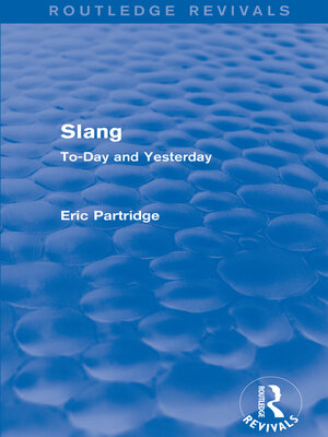 cover image of Slang